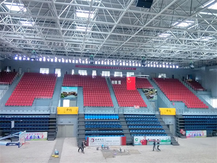 青岛电厂体育馆网架加工